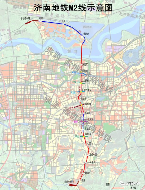 济南地铁线路图