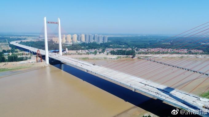 济南齐河黄河大桥挂牌啦!7月底将通车 tmptitle