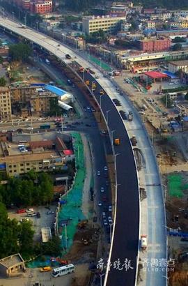 二环东路南延高架路，燕山立交到旅游路段，二环东路，济南燕山立交南延