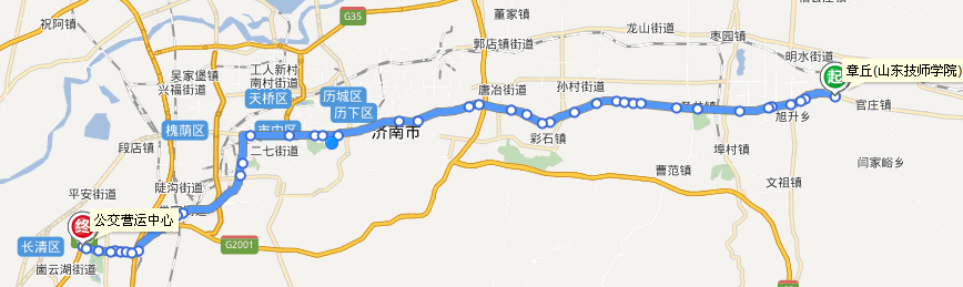 济南市区至章丘要新开公交线