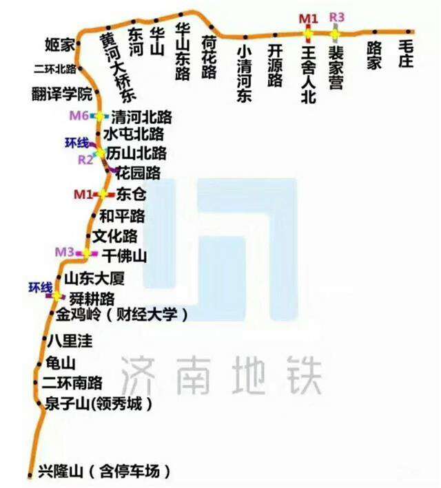 济南地铁线路图